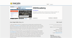 Desktop Screenshot of geiglesafety.com